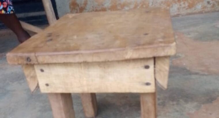 A wooden stool