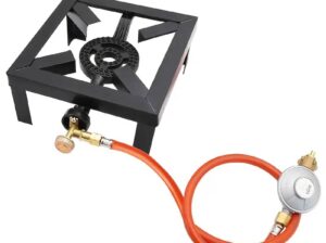 Gas burner and hose